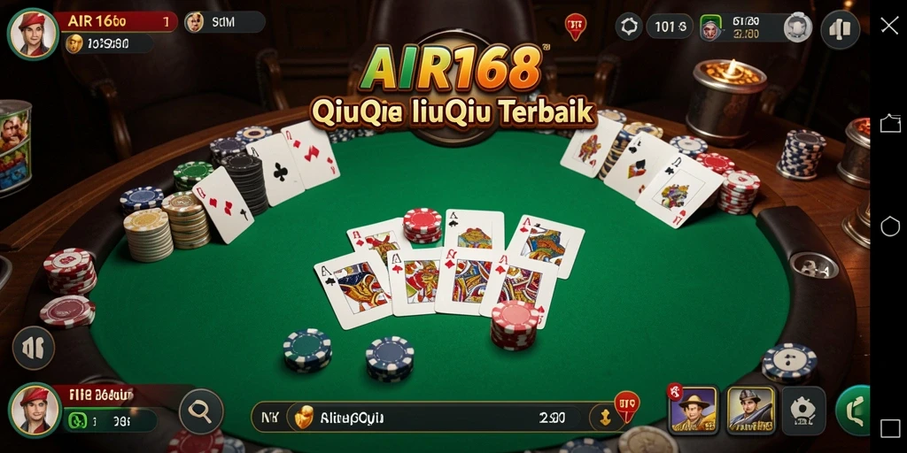 Gameplay QiuQiu yang seru dan kompetitif dalam AIR168.