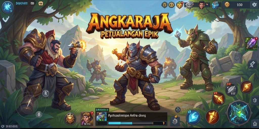 Menampilkan aksi seru di dunia petualangan ARPG.