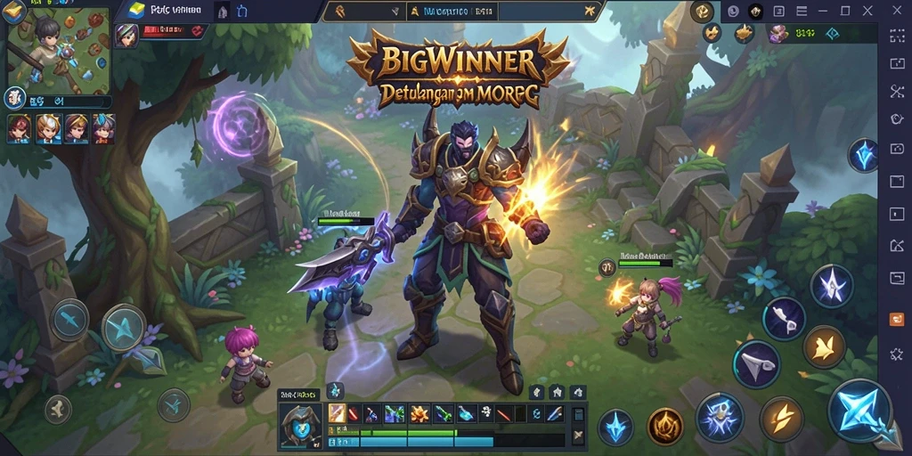 Gameplay seru dari BIGWINNER yang memperlihatkan pertarungan antar pemain.