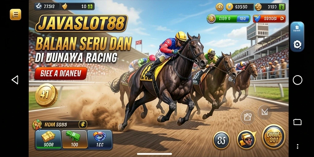 Gameplay seru dari JAVASLOT88 dengan lintasan balapan yang menantang.