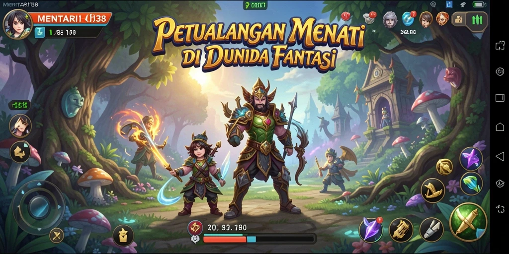 Tampilan gameplay seru dari MENTARI138 saat menjelajahi dunia petualangan.