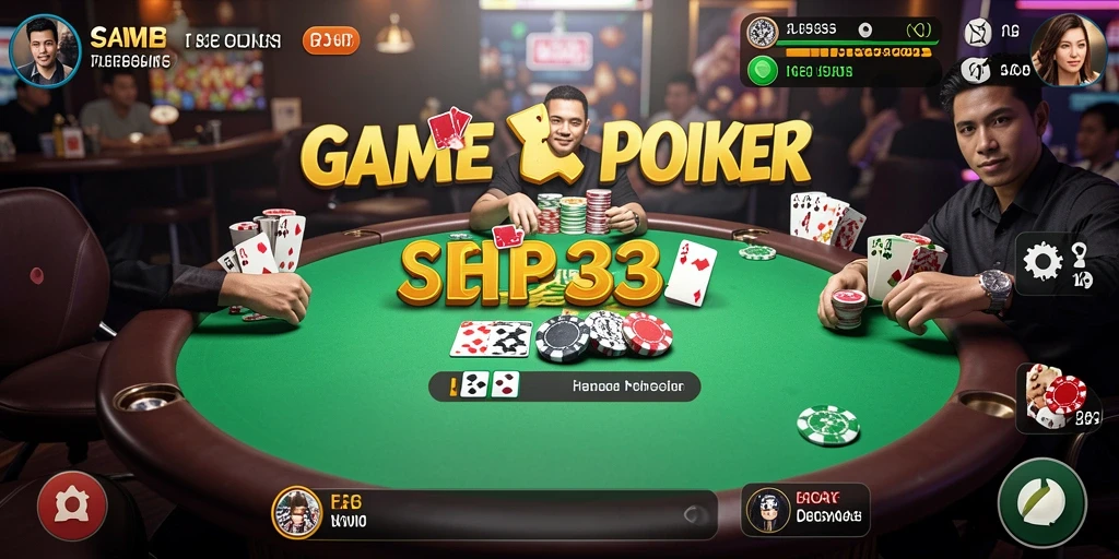 Tampilan gameplay SIP33 dengan suasana Poker yang mengasyikkan.