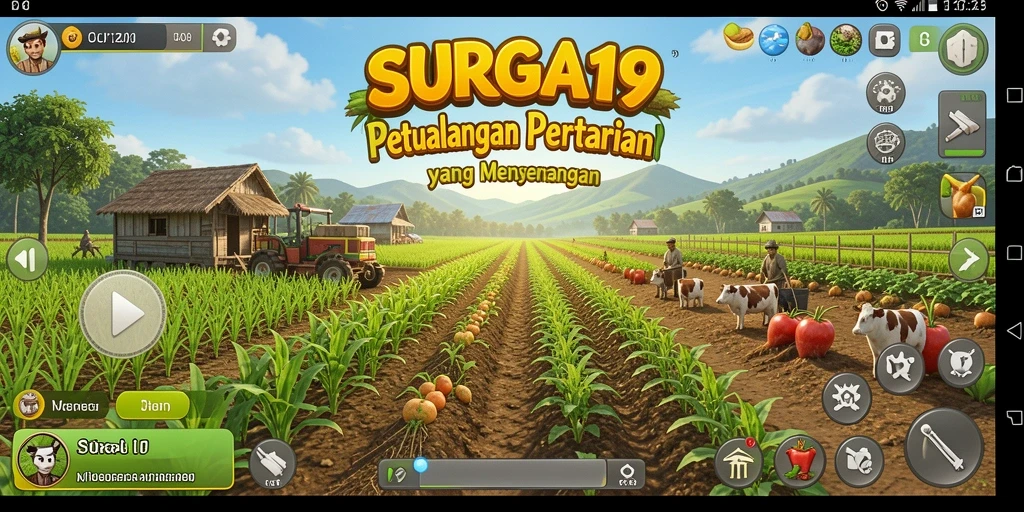 Tampilan gameplay SURGA19 yang menarik dalam bertani.