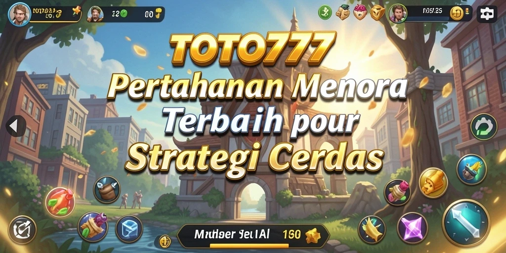 Screenshot gameplay TOTO777 menampilkan strategi Tower Defense yang menawan.